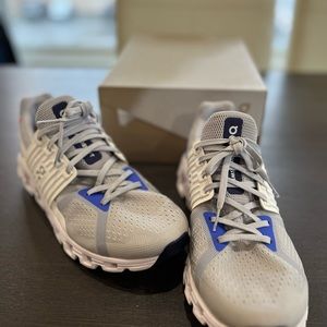 On Cloud CloudSwift; Grey and Blue; size 9